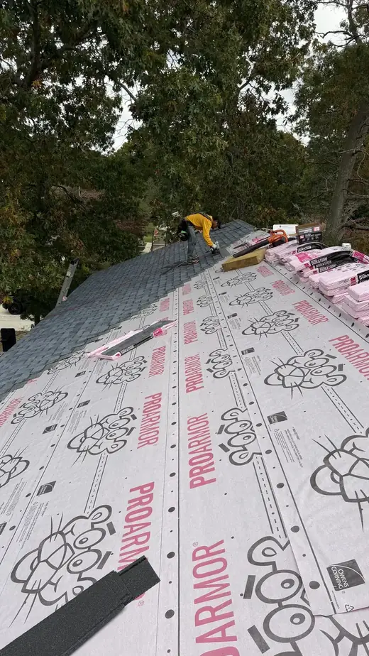 Owens Corning ProArmor underlayment going down