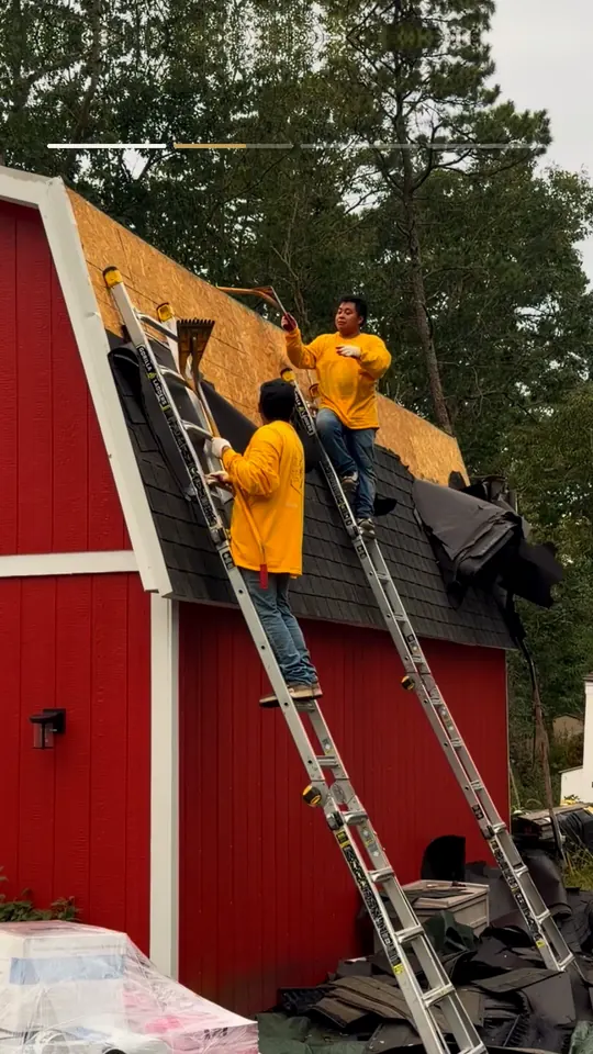 Legacy crew at work: Barn Roof Replacement in Ocean View